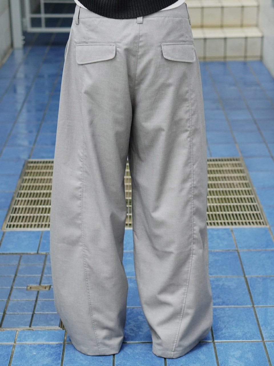 東京店WEB限定受注制【Chikashitsu +】one tuck balloon slacks / 【チカシツプラス】ワンタックバルーンスラックス (2color)