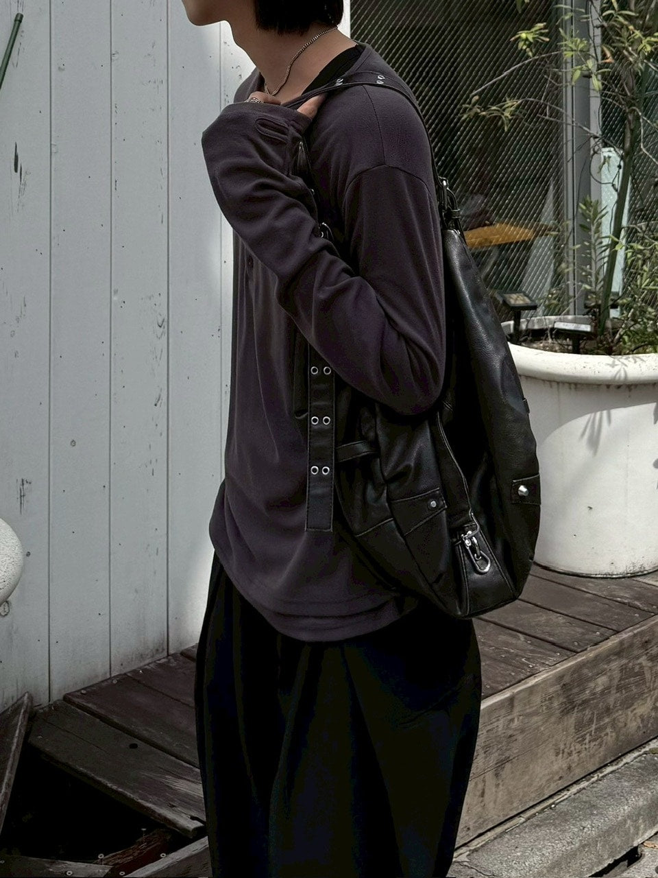 大阪店WEB限定受注制【Chikashitsu +】vintage eyelet shoulder bag / 【チカシツプラス】ビンテージアイレットショルダーバッグ