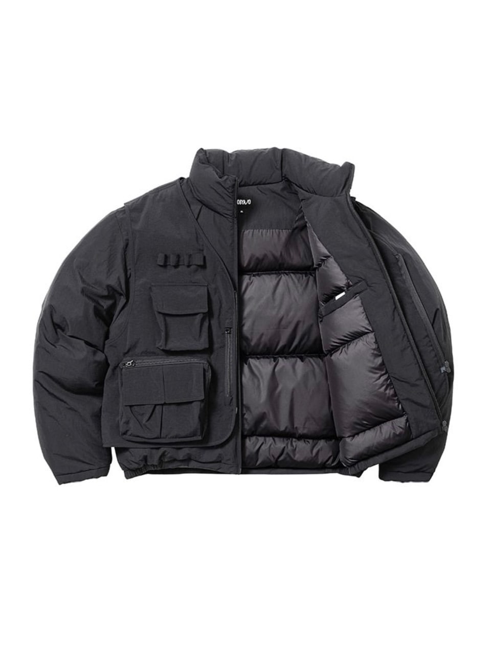 【AJOBYAJO】Cargo Vest Layered Padded Jacket / 【アジョバイアジョ】カーゴベストレイヤードパディッドジャケット