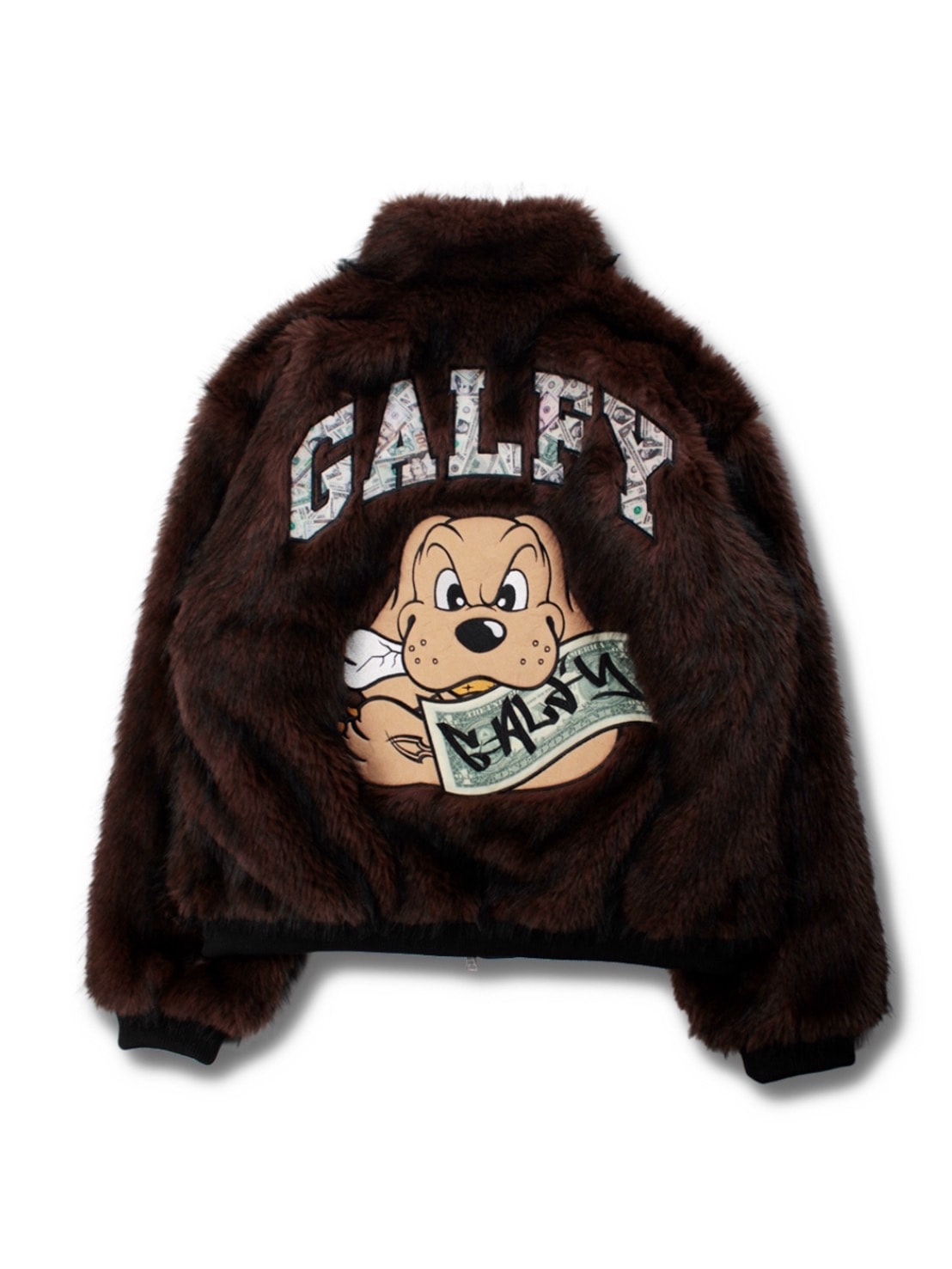 GALFY お金大好きファーブルゾン ガルフィー アウター ブラウン 茶色 GALFY】お金大好きファーブルゾン – PRESSING WEB SHOP