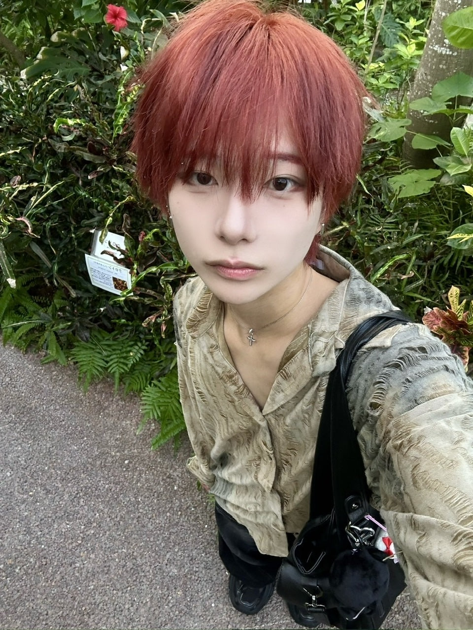 受注制【LUV CODE】damage shirt (3color)