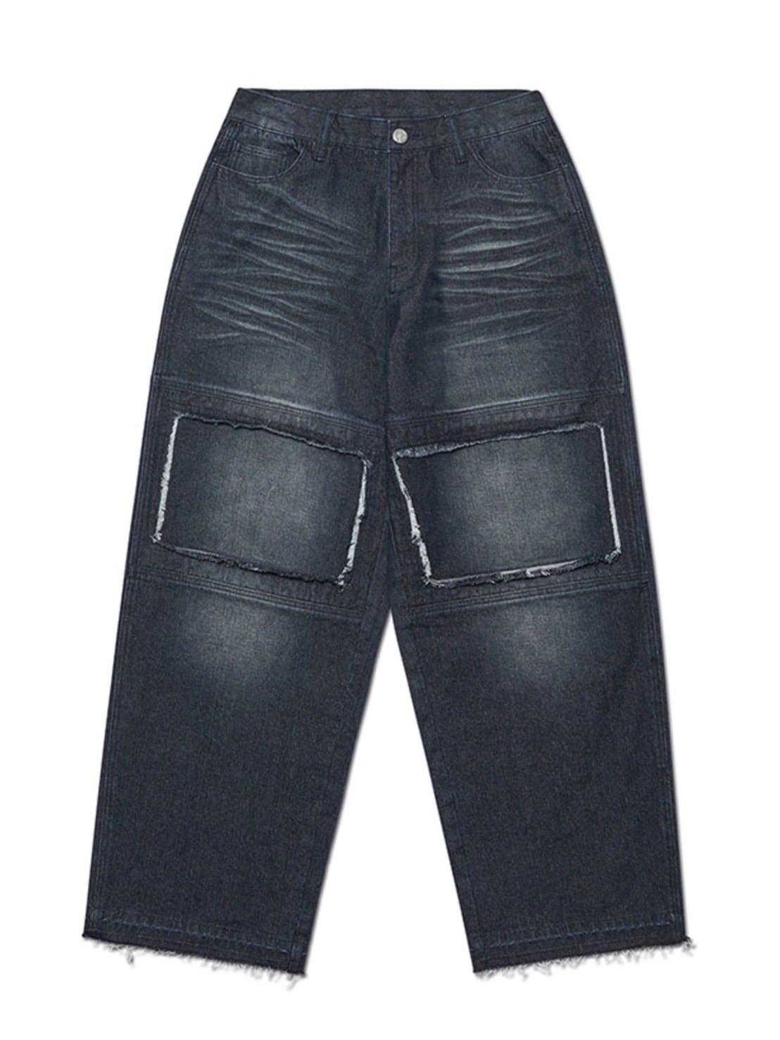 【NOMANUAL】DESTROYED LAYER DENIM PANTS