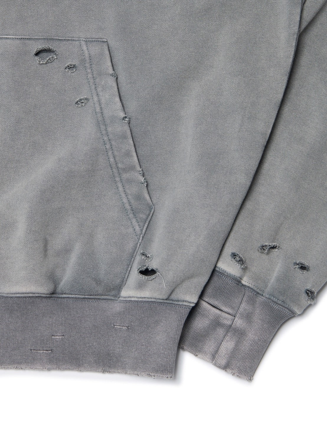 【NOMANUAL】DAMAGED HOODIE