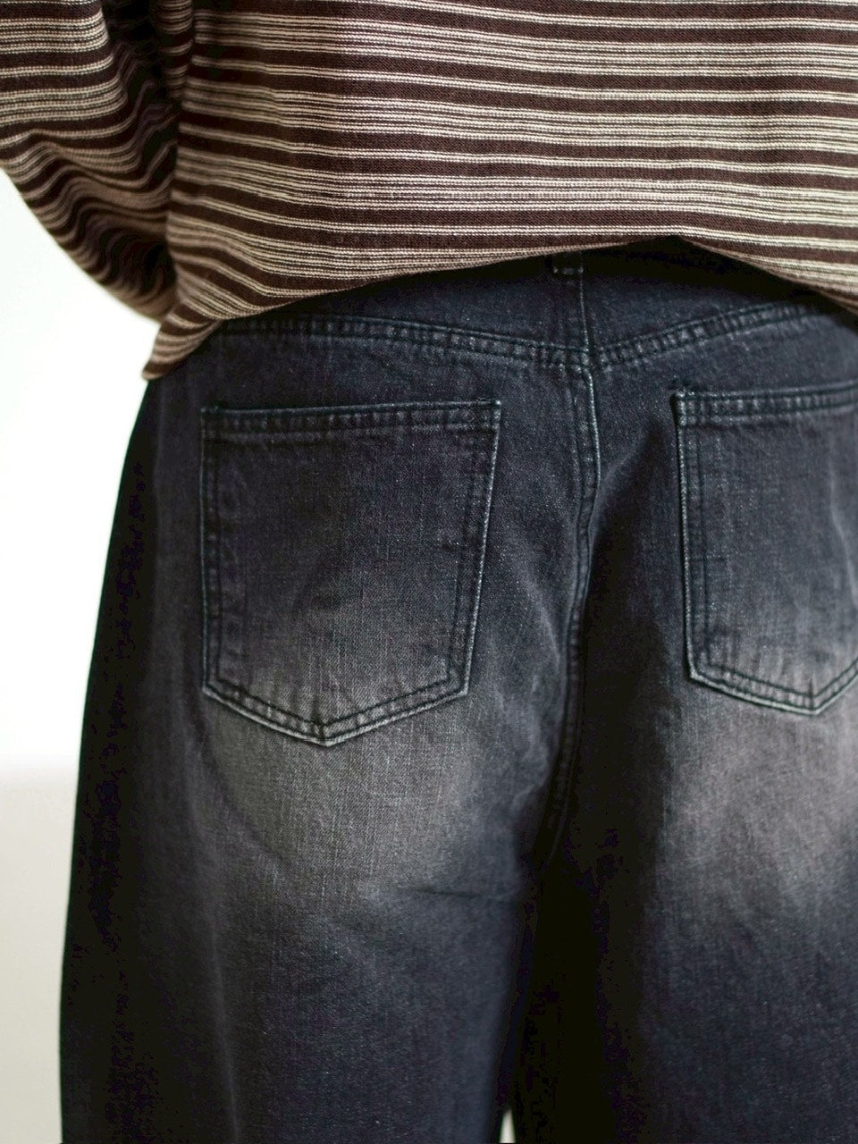 受注制【Chikashitsu +】buggy denim pants / 【チカシツプラス】バギーデニムパンツ