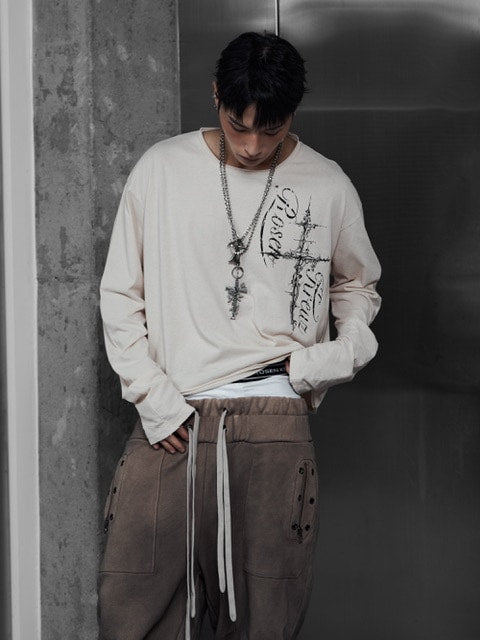 Rosen Kreuz】CURVE-ARM CROSS LONG SLEEVE – PRESSING WEB SHOP