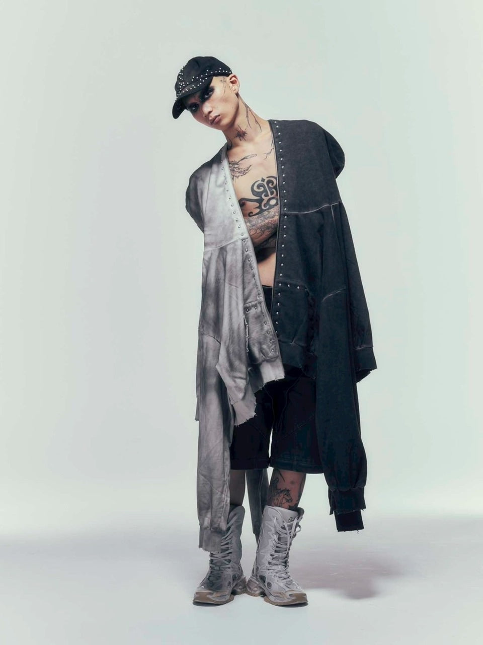 【DIG YOUR OWN GRAVE】SILENT CROSS CAP /【ディグユアオウングレイブ】スタッズキャップ