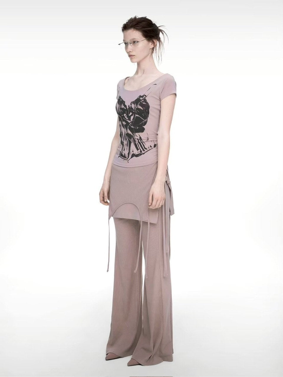 【NACHE】SLIP X-RAY PRINTED T-SHIRT