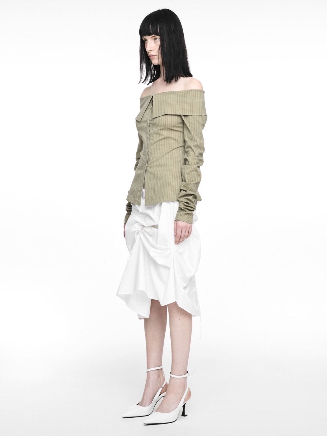 【NACHE】STRAP PULLED SKIRT