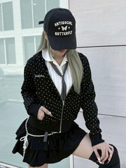 受注制【nmtc +】dot zip up hoodie / 【エヌエムティーシープラス】ドットジップパーカー (2color)