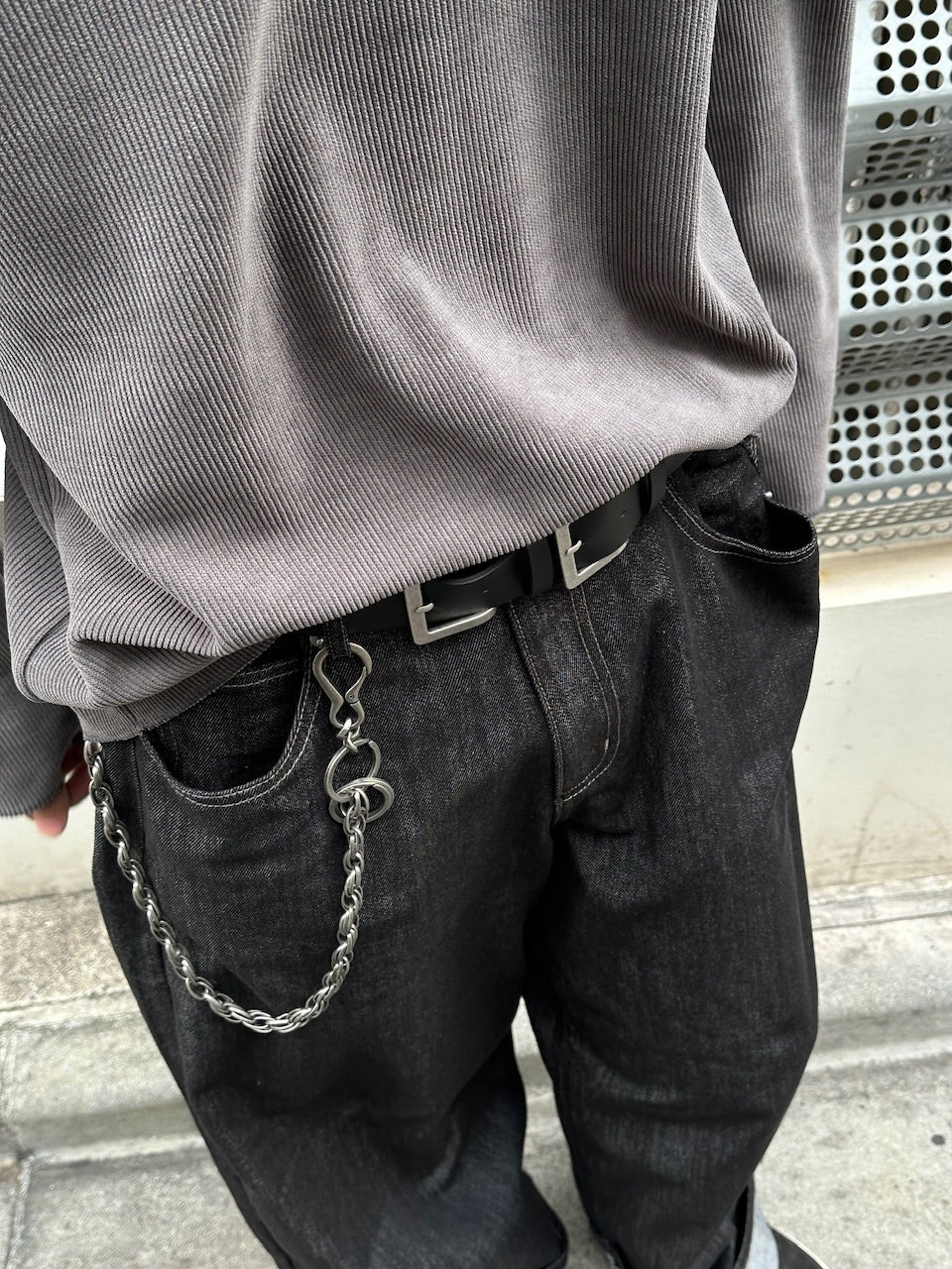 受注制【Chikashitsu +】double buckle belt / 【チカシツプラス】ダブルバックルベルト