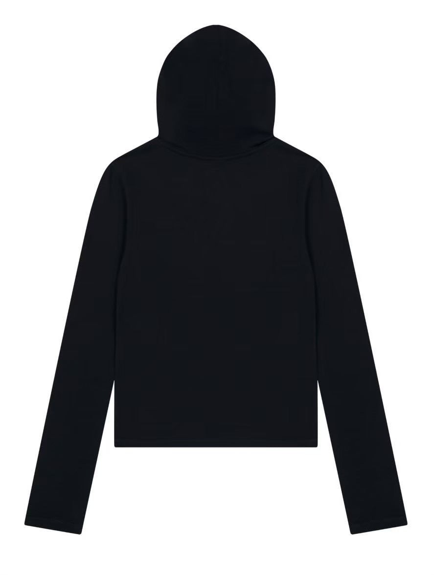 【AAKAM】Studded CROS2 Hooded Long Sleeve