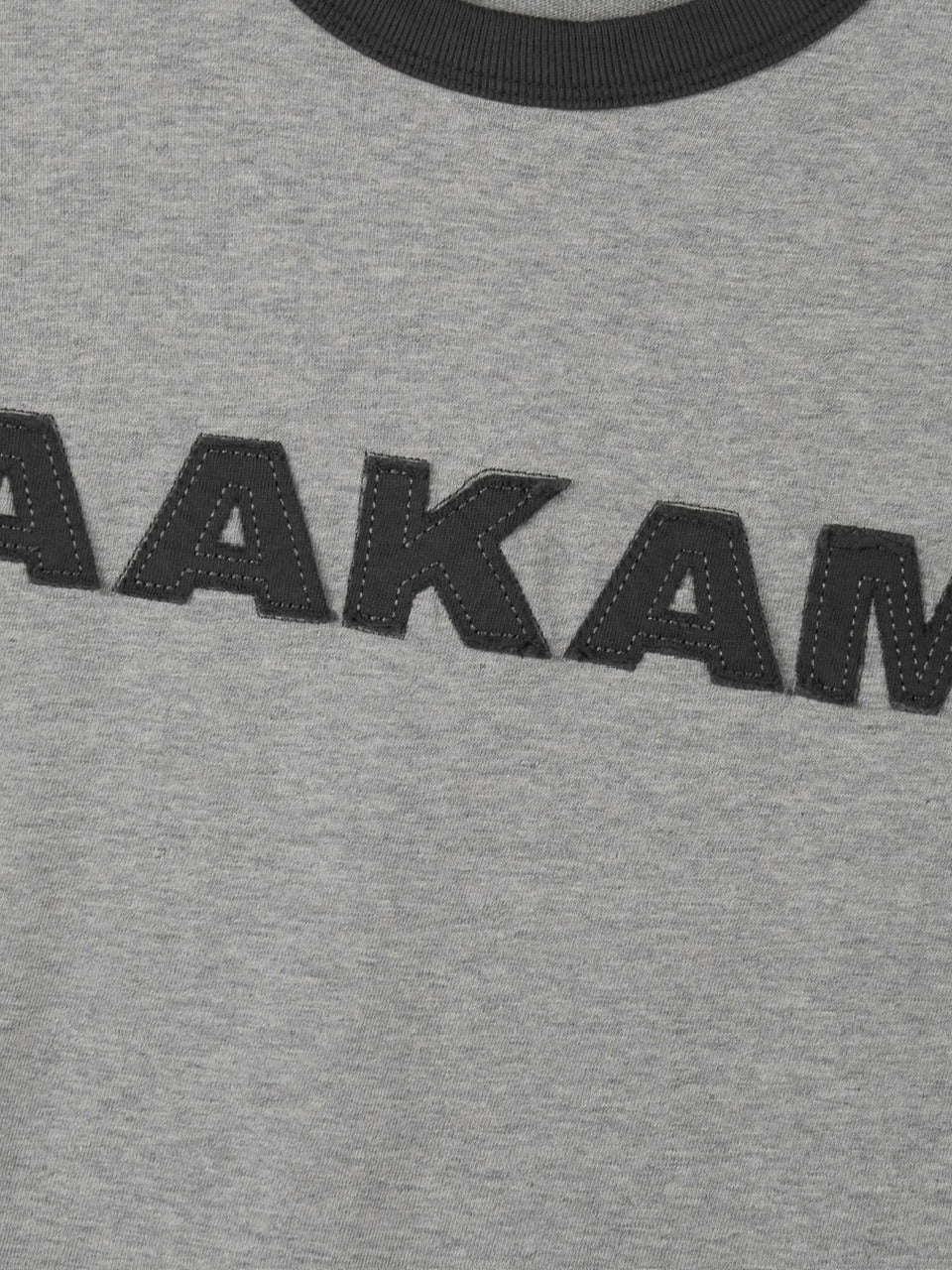 【AAKAM】Logo Patch Ringer Top