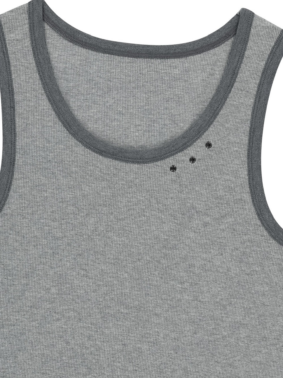 【AAKAM】3-Lined Eyelet Sleeveless