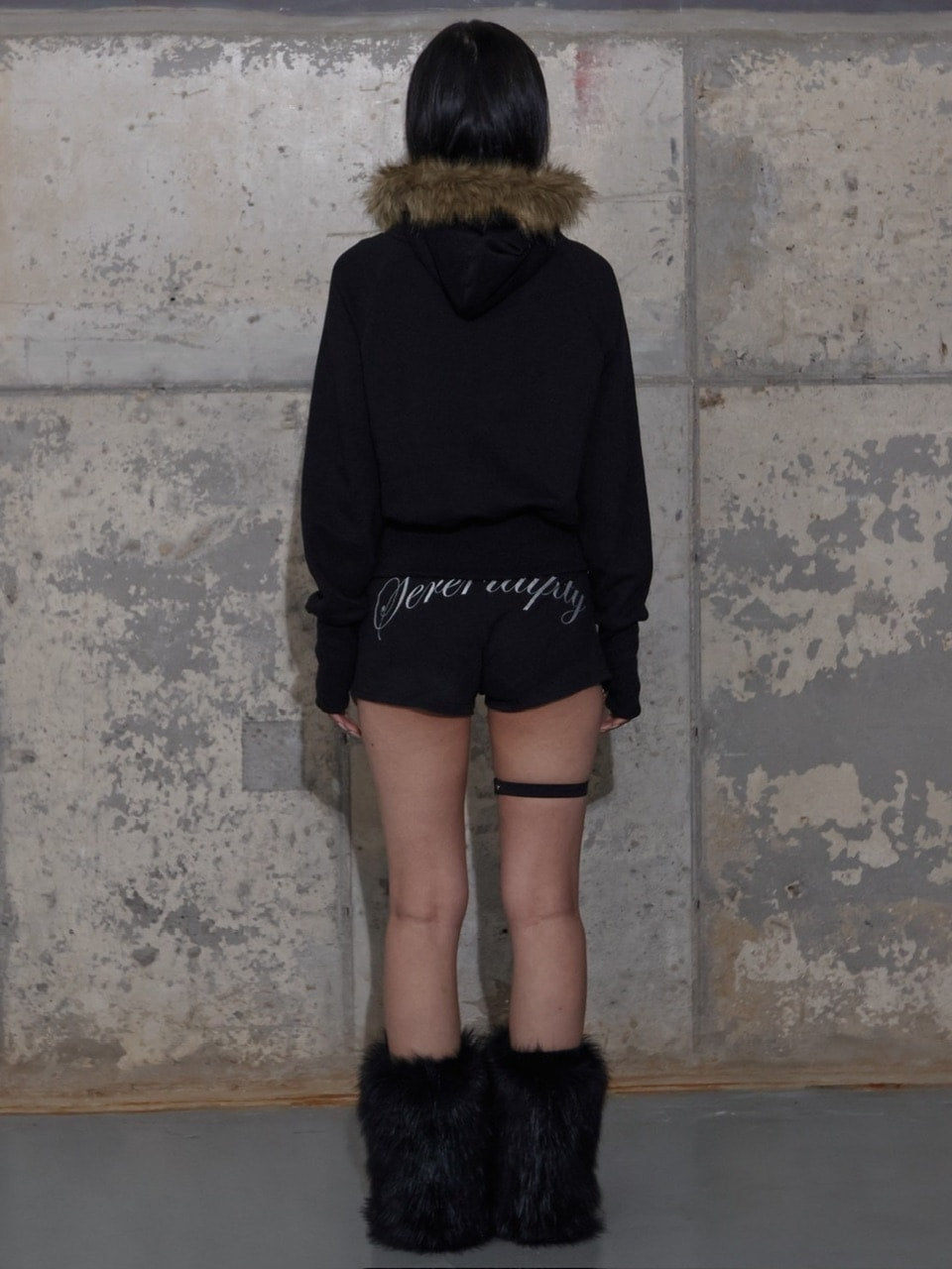 【FANCY CLUB】RUTHLESS FUR HOODED ZIP-UP / 【ファンシークラブ】ルースレスファージップアップパーカー