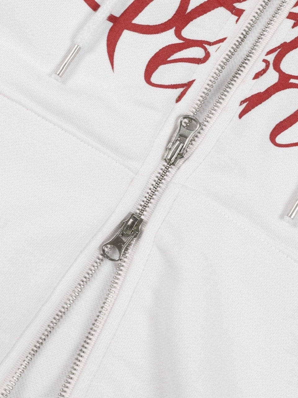 【FANCY CLUB】ATTENTION EYELET HOODED ZIP-UP / 【ファンシークラブ】アテンションアイレットジップアップパーカー