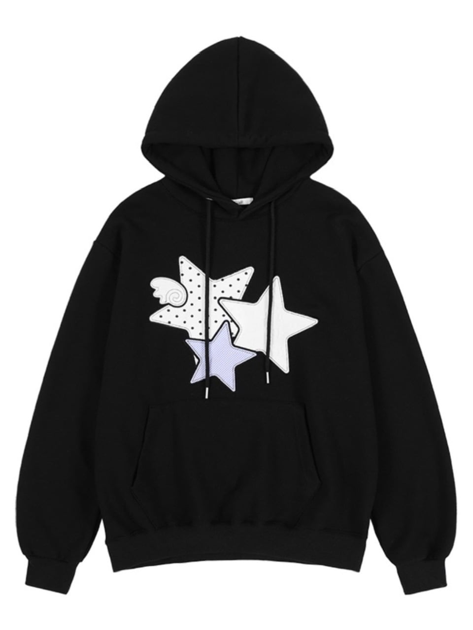 【FANCY CLUB】MIX STAR ANGEL PATCH HOODIE / 【ファンシークラブ】ミックススターエンジェルパッチパーカー