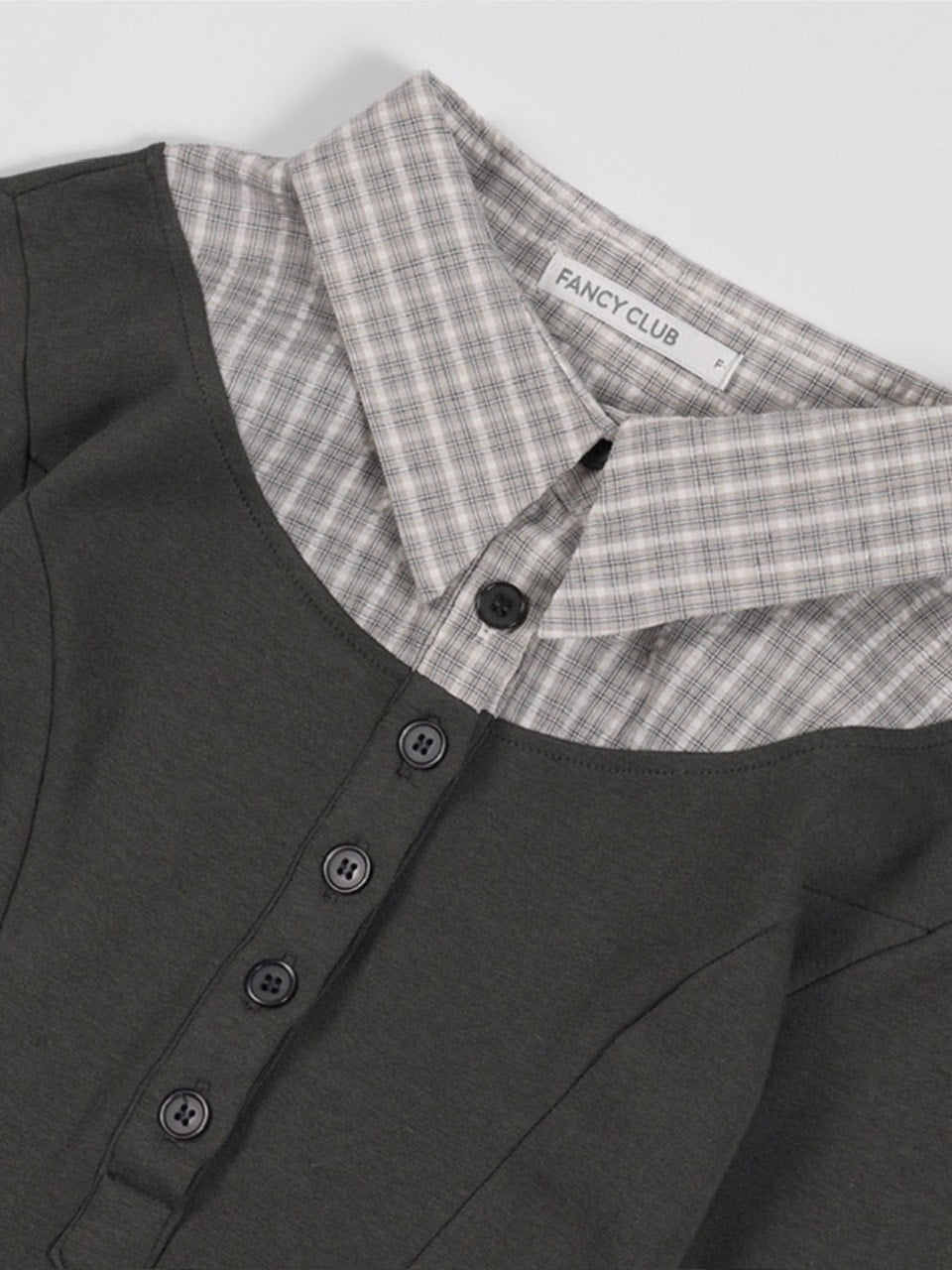 【FANCY CLUB】SHIRT LAYERED LONG SLEEVE / 【ファンシークラブ】シャツレイヤード長袖Ｔシャツ