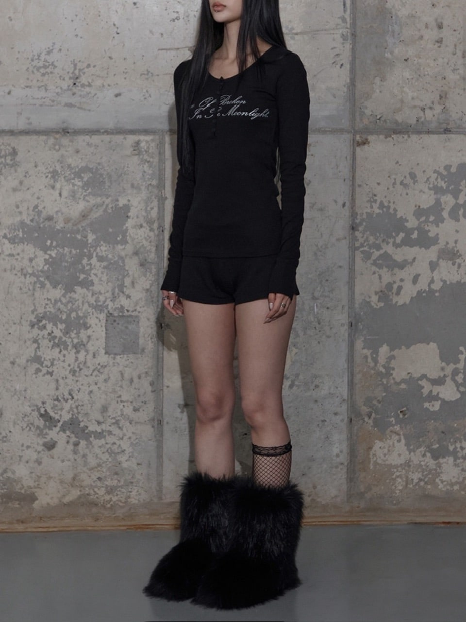 【FANCY CLUB】BACK LETTERING MICRO SHORT PANTS / 【ファンシークラブ】バックレタリングマイクロショートパンツ