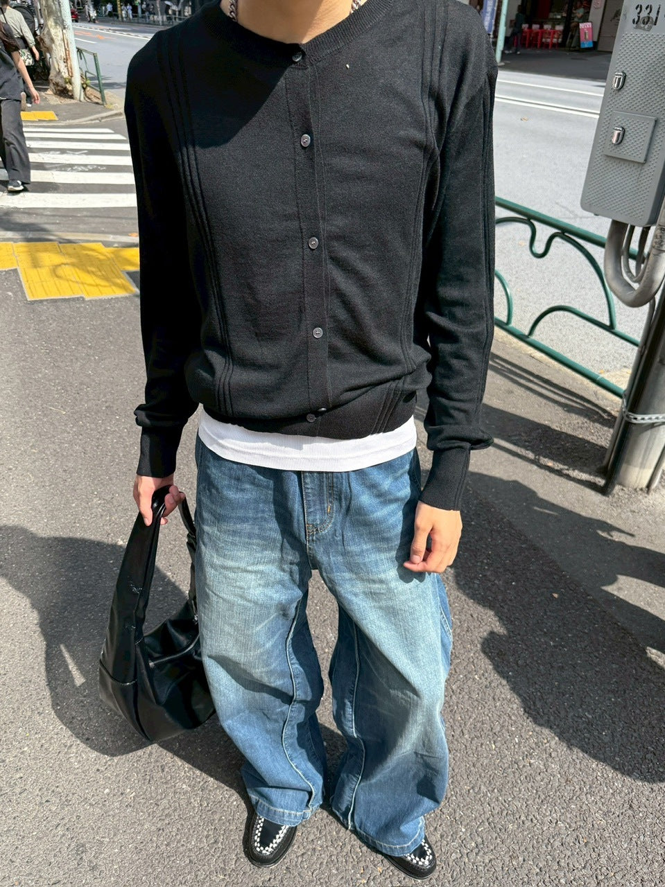 受注制【Chikashitsu +】wool blend cardigan / 【チカシツプラス】ウールブレンドカーディガン (2color)