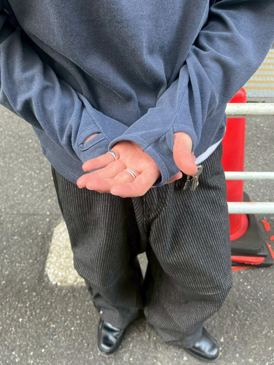 受注制【Chikashitsu +】double button henry neck long sleeve tee / 【チカシツプラス】ダブルボタンヘンリーネック長袖Tシャツ (4color)