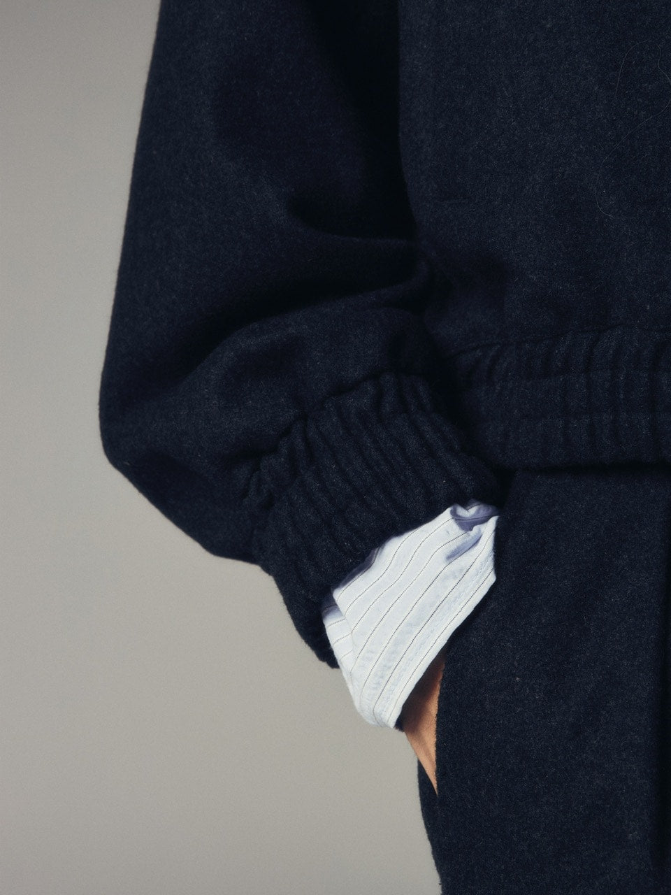 【CS】wool high neck jacket