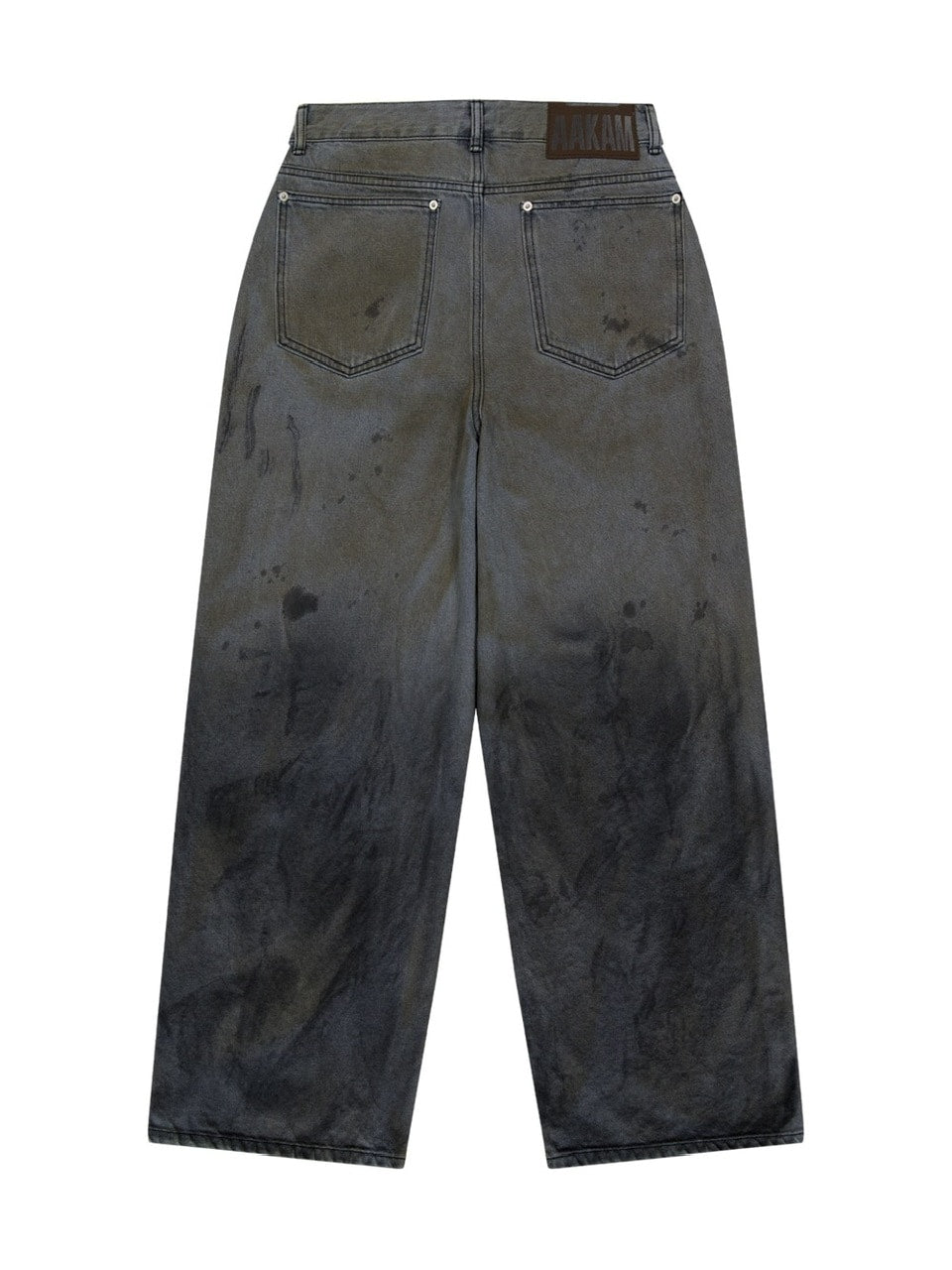 12/21再入荷【AAKAM】Dirty Gradation Denim Pants