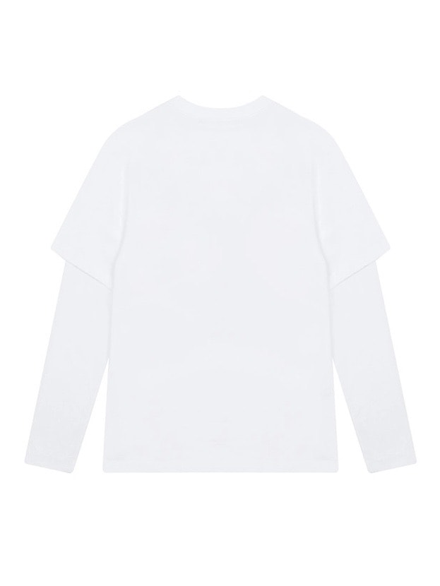 【NOT KNOWING】Lace-Up Layered Top / 【ノットノーイング】レースアップレイヤード長袖Ｔシャツ