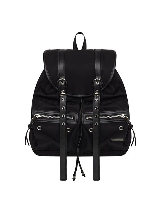 【NOT KNOWING】Double Belted Moto Backpack / 【ノットノーイング】ダブルベルトモトバックパック