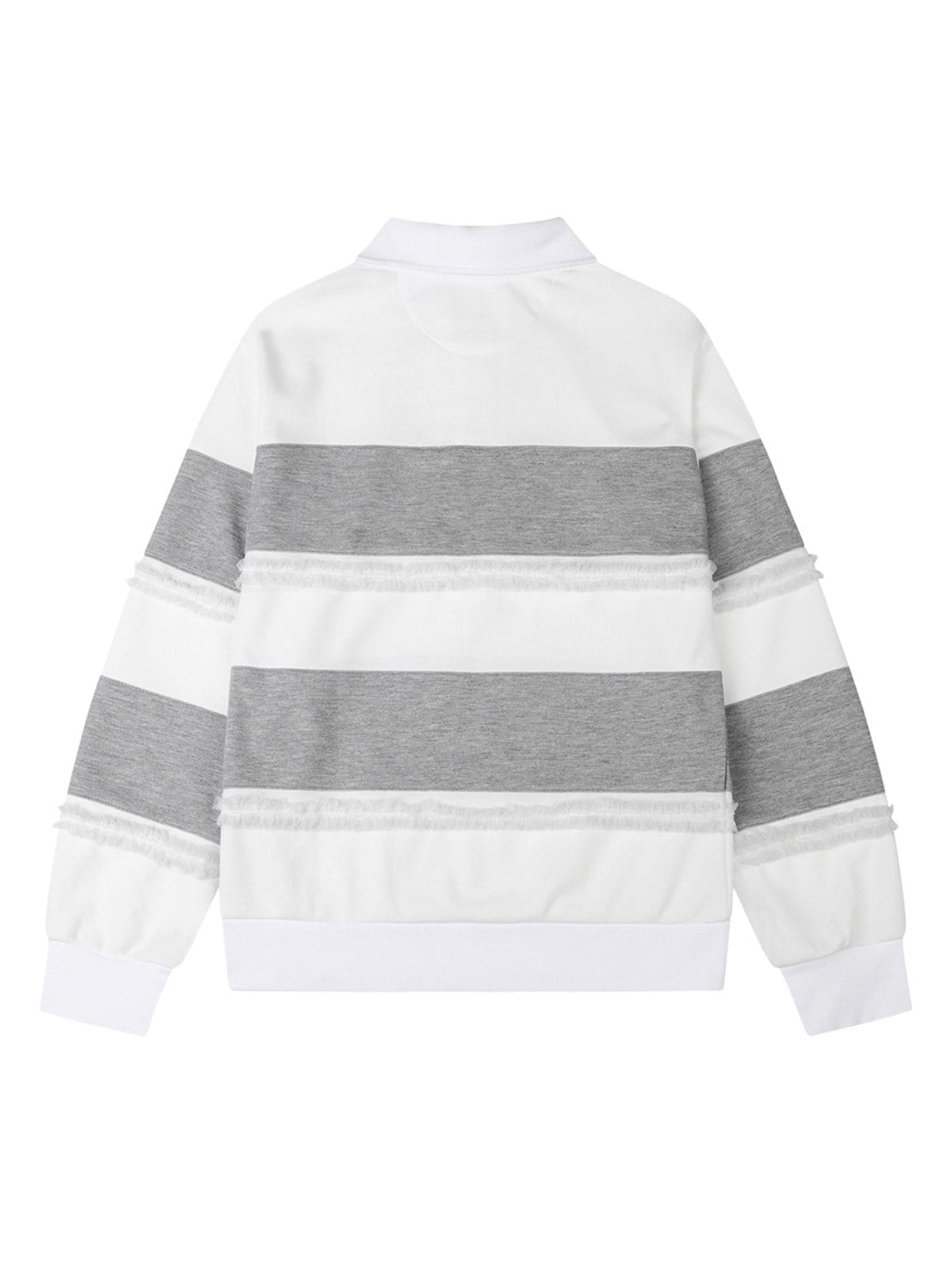 【TUOMIO】RUFFLE POLO TOP / 【トゥオミオ】ラッフル長袖ポロシャツ