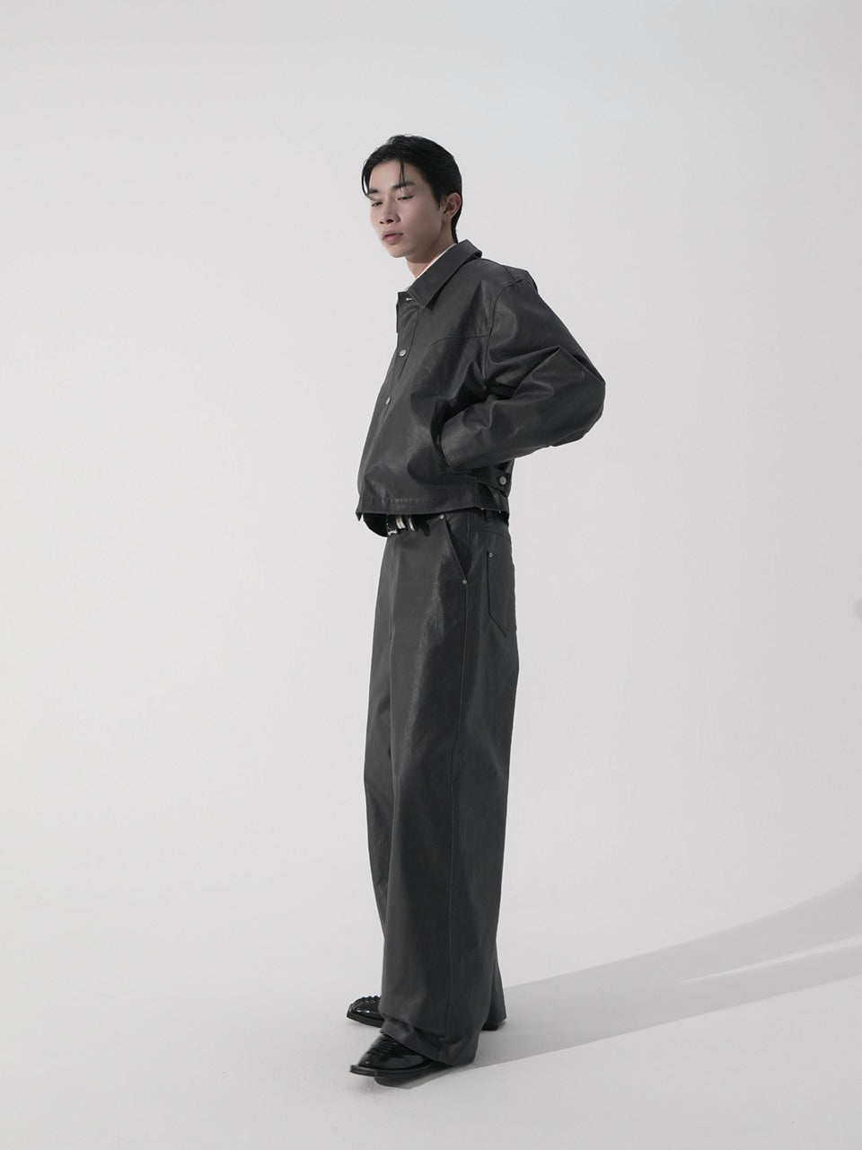 CS】coated wide denim pants – PRESSING WEB SHOP
