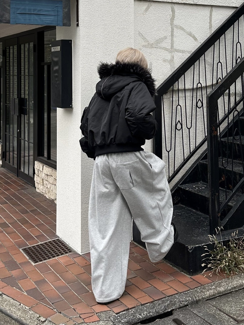 大阪店WEB限定受注制【Chikashitsu +】double tuck balloon sweat pants / 【チカシツプラス】ダブルタックバルーンスウェットパンツ (2color)