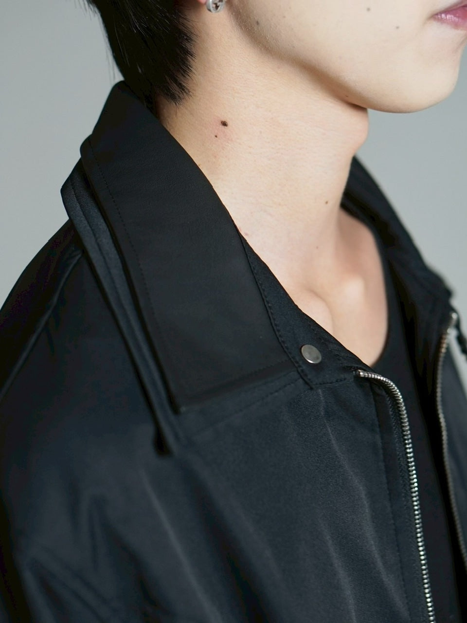 【Chikashitsu +】double collar jacket / 【チカシツプラス】ダブルカラージャケット (2color)