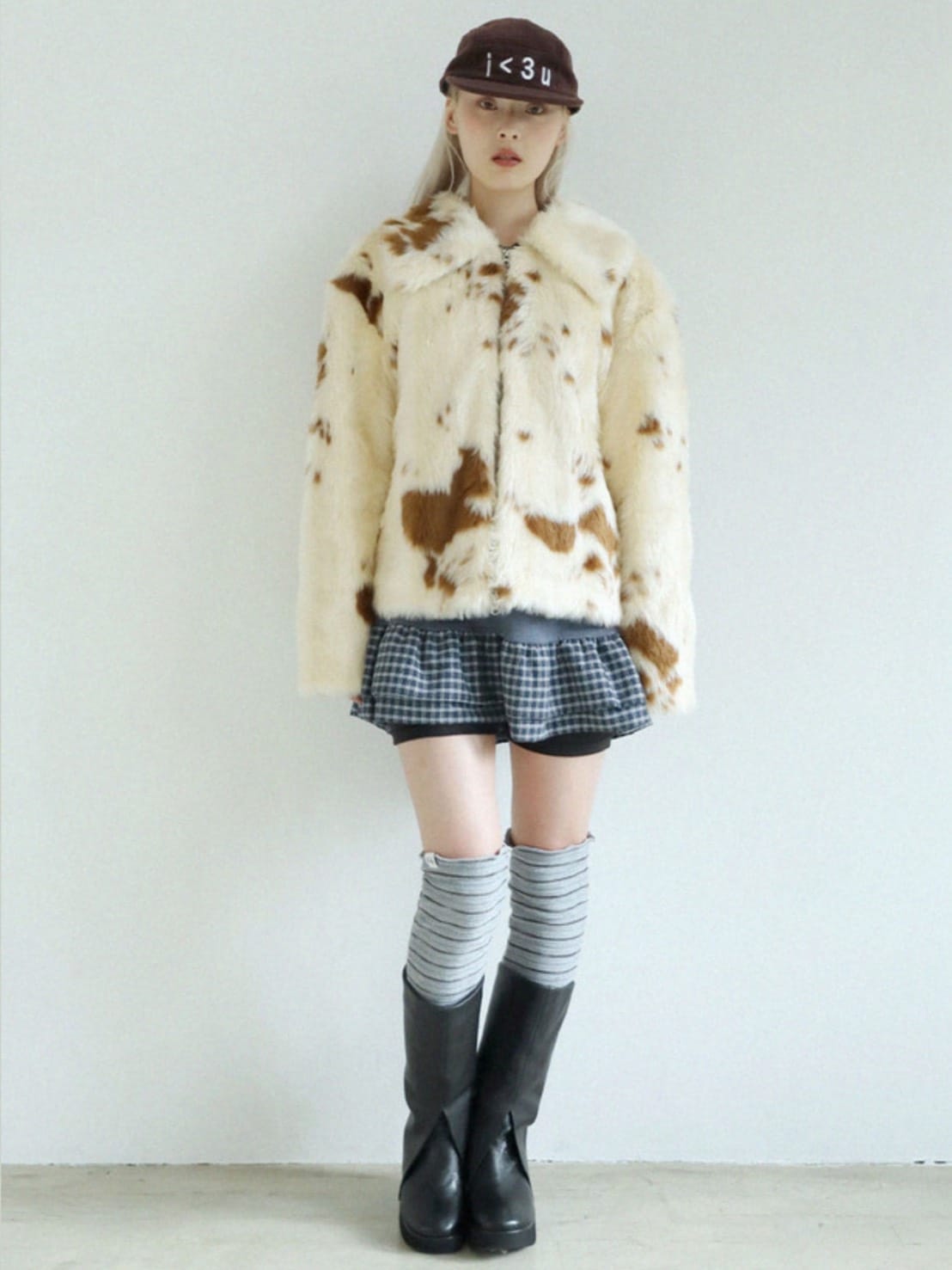 12/21 20:00 再販【Uglyshadow】MILK COW FUR JACKET / 【アグリーシャドウ】ミルクカウファージャケット