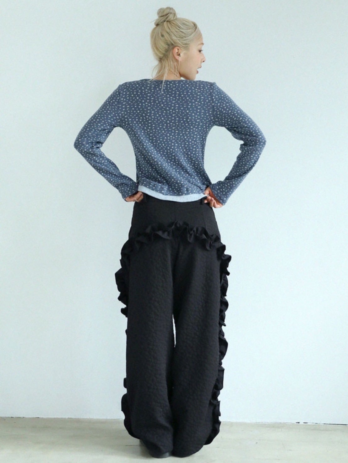 12/21 20:00 再販【Uglyshadow】FLOWER LAYERED T-SHIRT