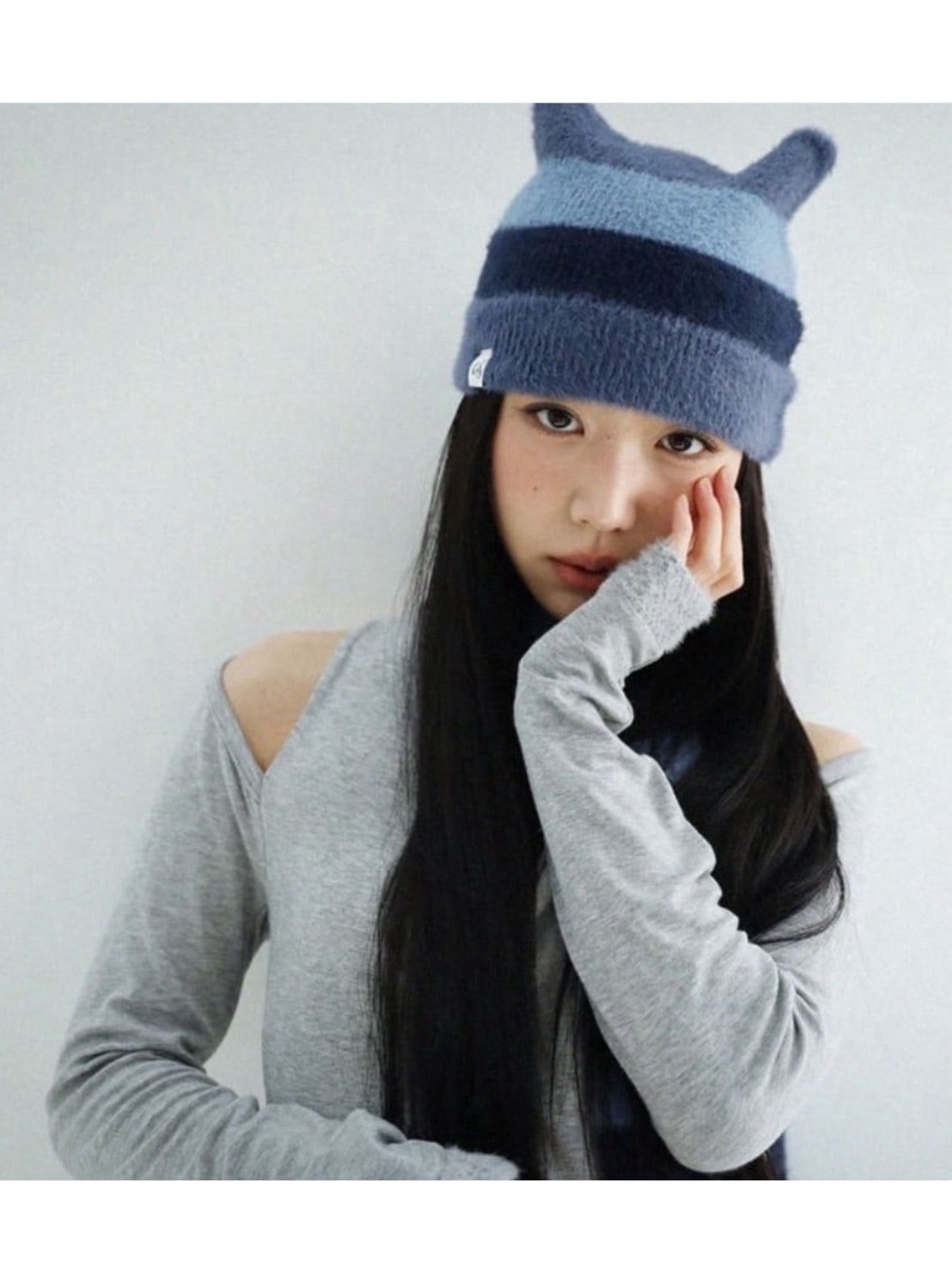 12/21 20:00 再販【Uglyshadow】STRIPED CAT BEANIE