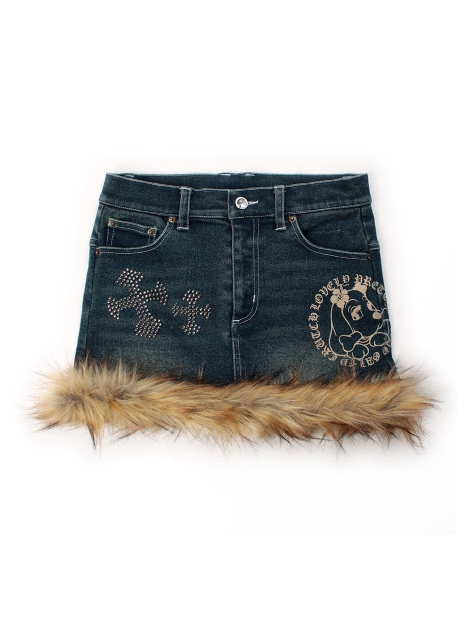 【GALFY】ぎゃるちゃんファーデニムミニ