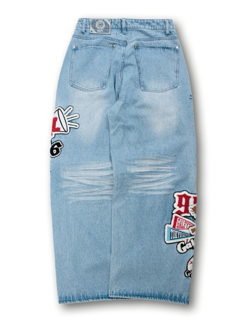 【GALFY】ワッペンだらけデニム