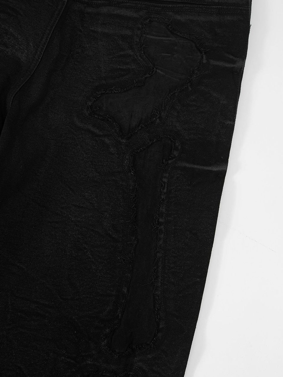 【SURGERY】surgery bone cutting wide burnished pants / 【サージェリー】サージェリー ボーン カッティング デニム ワイド パンツ