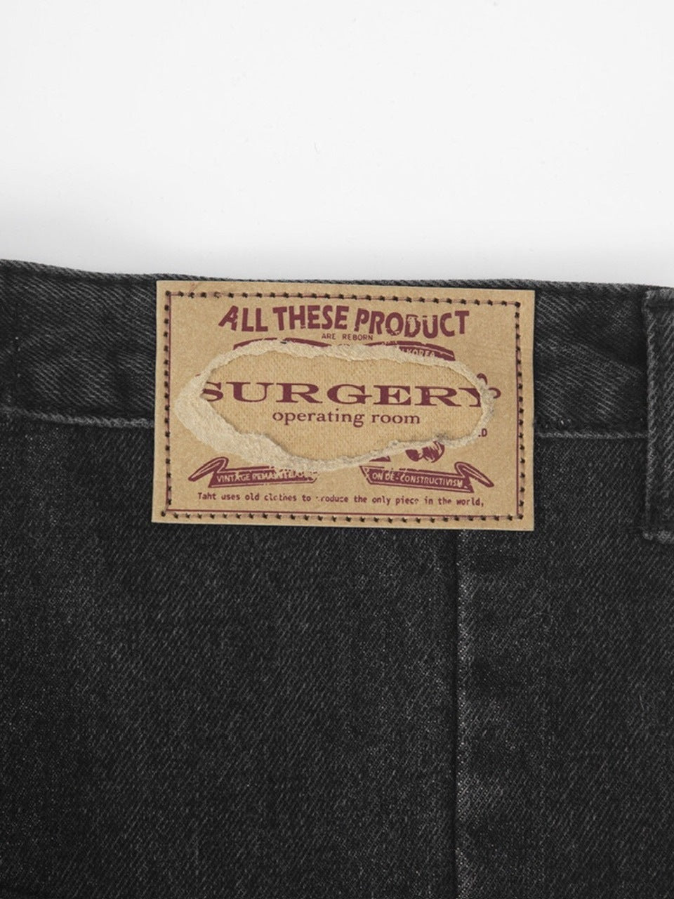 【SURGERY】surgery rebuild denim wide pants / 【サージェリー】サージェリー リビルド デニム ワイド パンツ