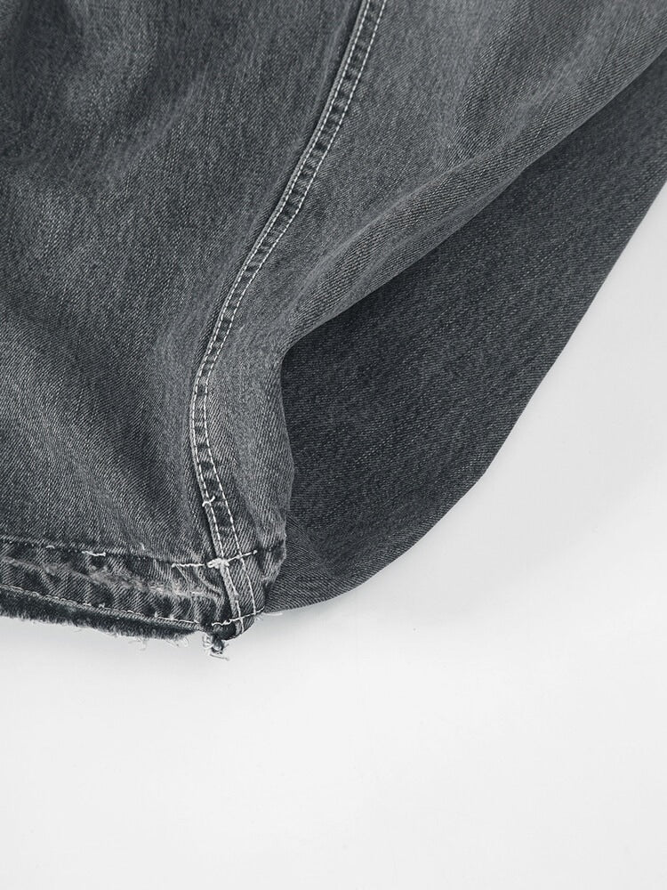 SURGERY】surgery double folding over wide baggy jeans ver.2