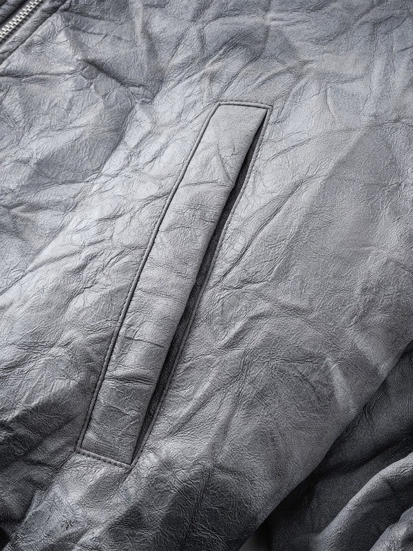 【The Boy Has No Patience】Pleated Spray Color Ma1 Jacket / 【ザボーイハズノーペーシェンス】スプレーカラーシャーリングMA1ブルゾン