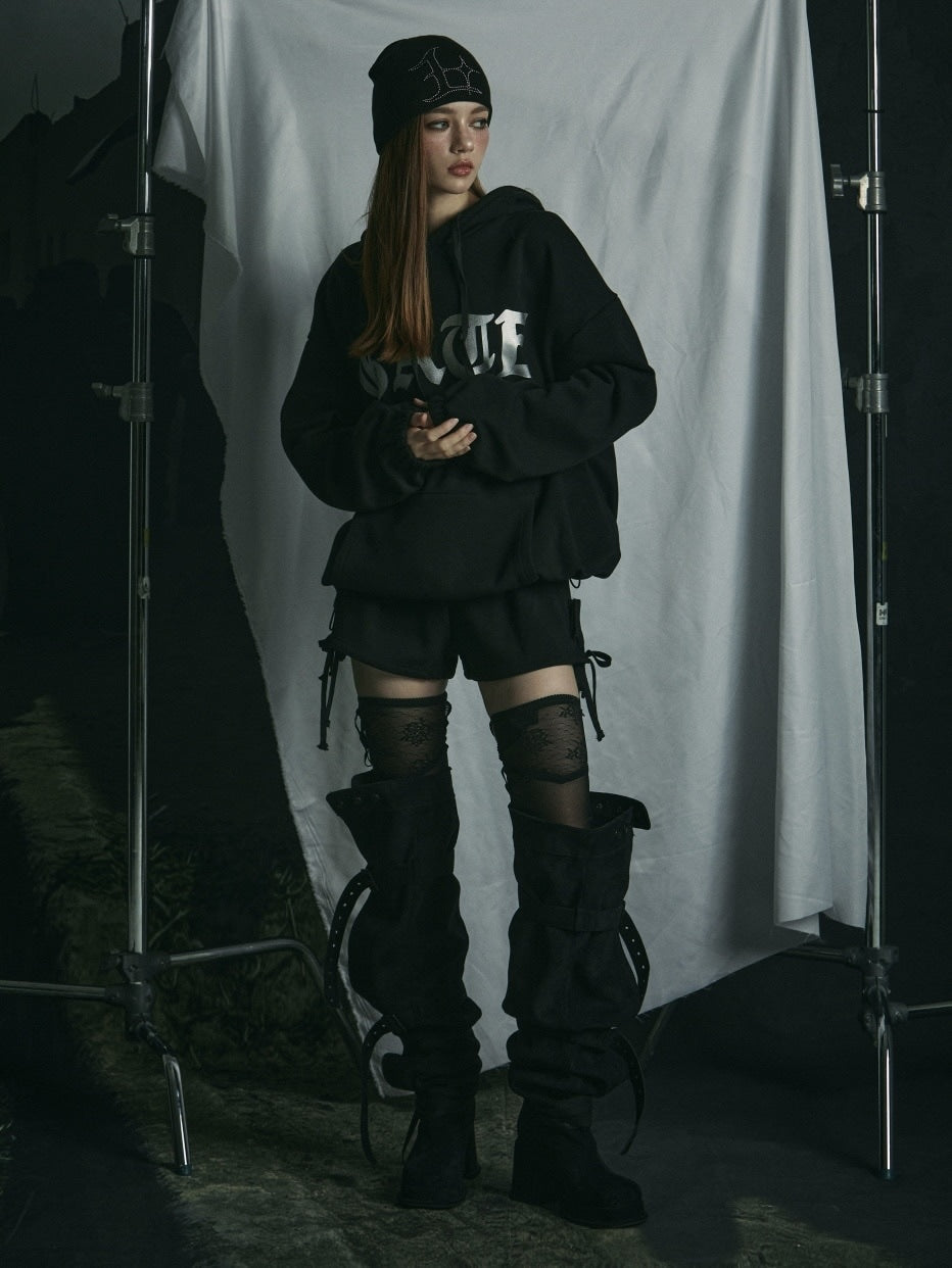 【GATELESS】BELT BUCKLE LOOSE LONG BOOTS / 【ゲートレス】ベルトバックルルーズロングブーツ