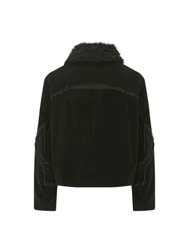 【SURGERY】Surgery sutured fur trimming jacket