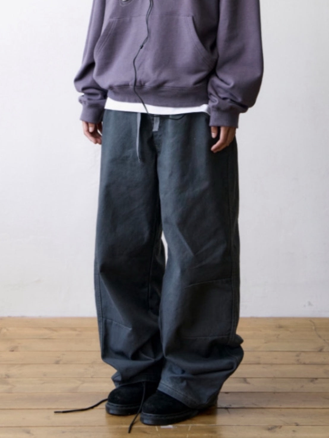 【THECOLDESTMOMENT】TCM trunk layered pants