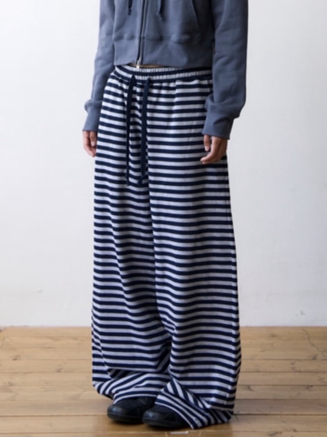 【THECOLDESTMOMENT】TCM stripe sweat pants