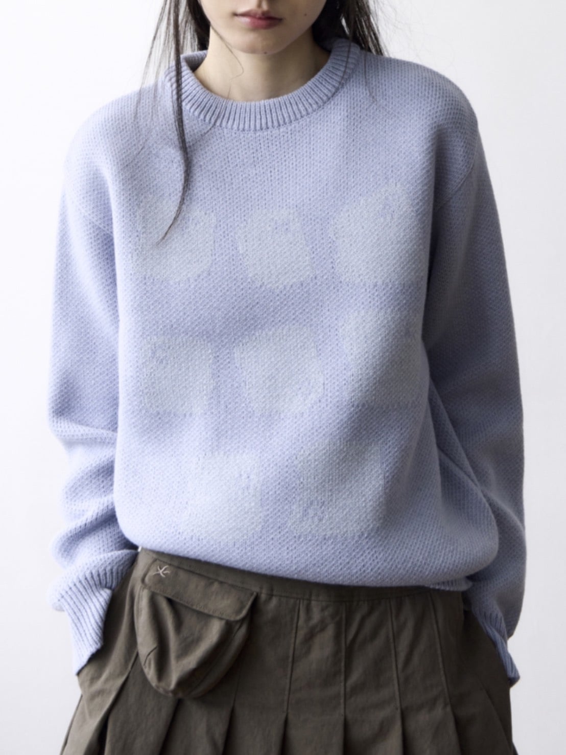 【THECOLDESTMOMENT】TCM typing logo knit