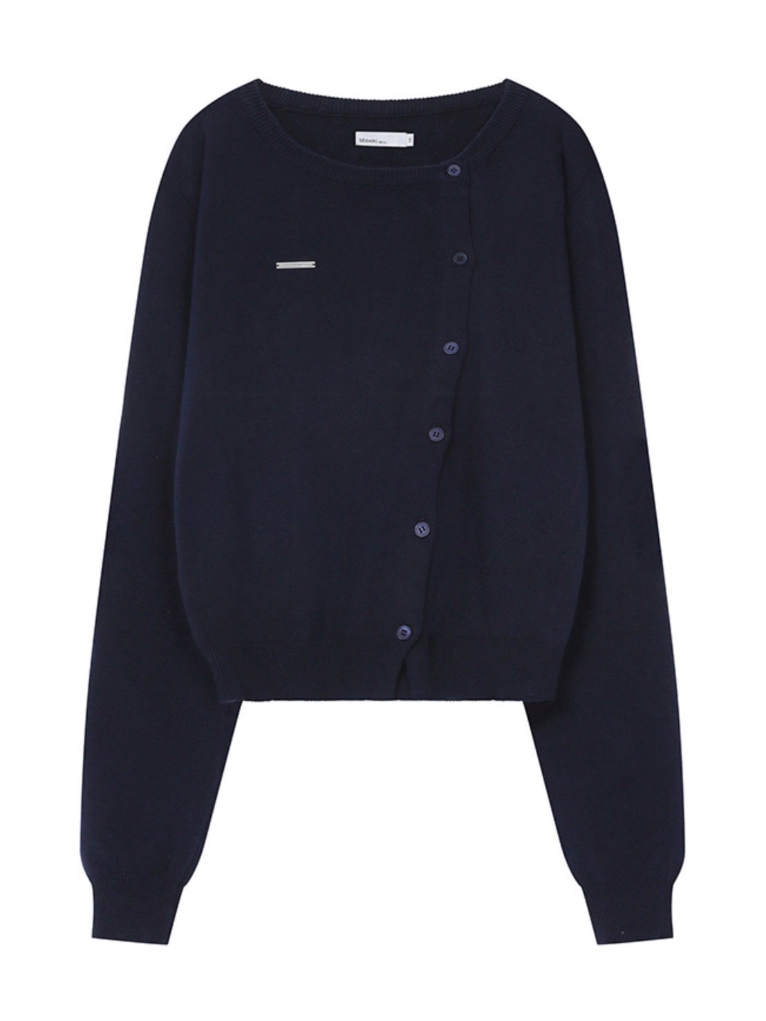 【Miseki seoul】Unbalanced knit cardigan