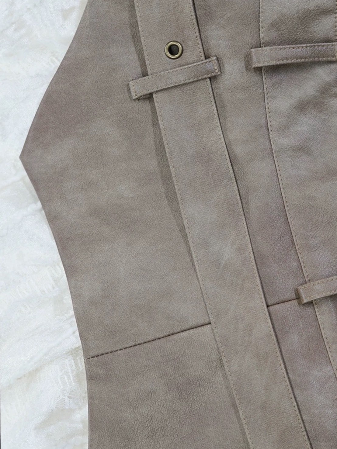 【Cest Nous】Belted Plaid Skirt / 【セヌー】ベルトアシンメトリースカート