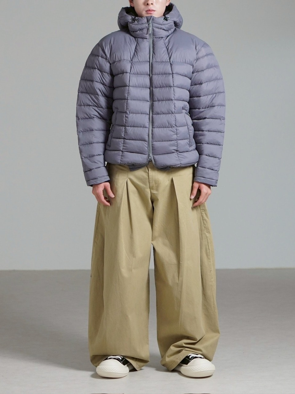 受注制【Chikashitsu +】light volume puffer jacket / 【チカシツプラス】ライトボリュームパファージャケット (3color)