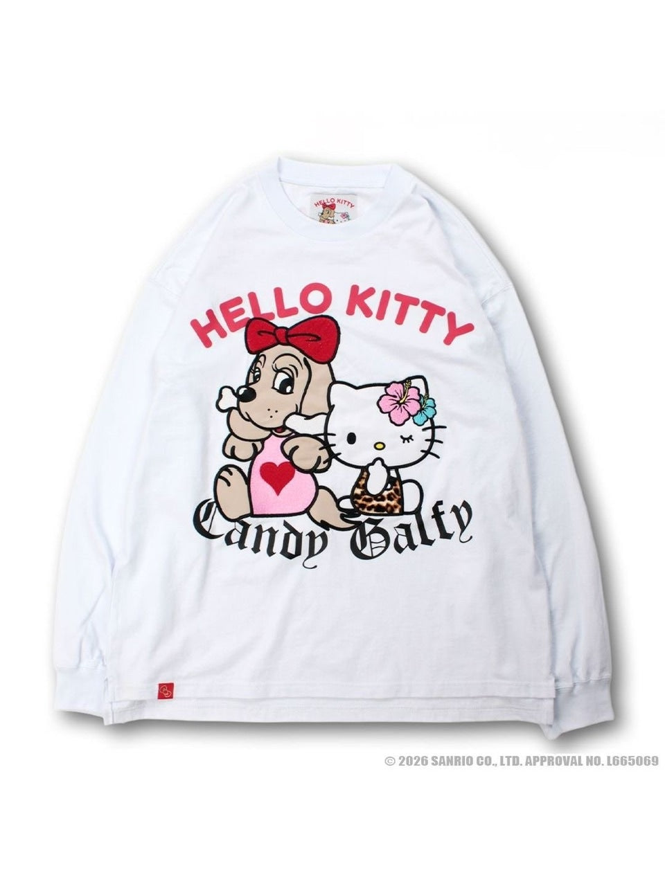 【GALFY×KITTY】キティガルTee / 【ガルフィー×キティー】プリント長袖Tシャツ